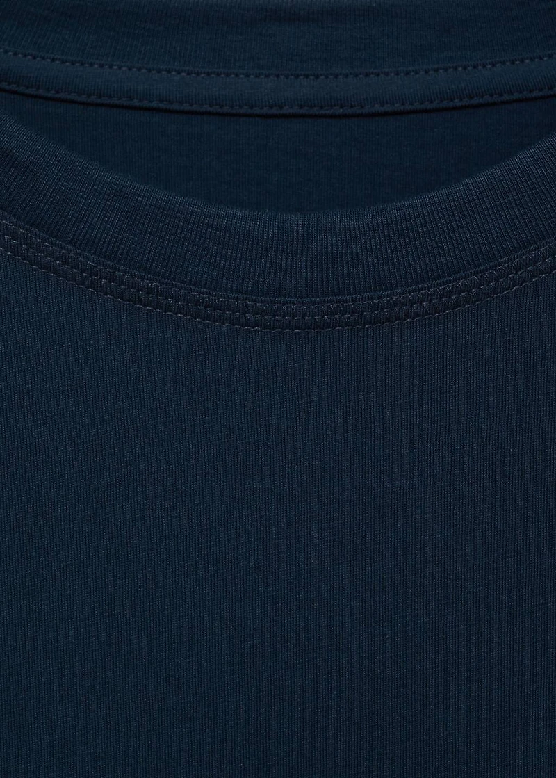 Embroidered cotton T-shirt