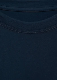 Embroidered cotton T-shirt