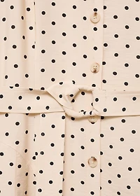 Polka dot shirt dress