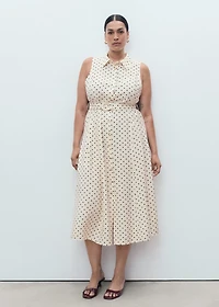 Polka dot shirt dress