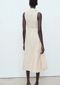 Polka dot shirt dress