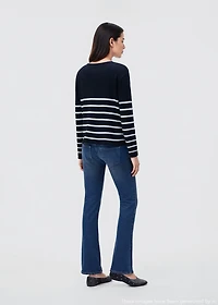 Knit striped sweater