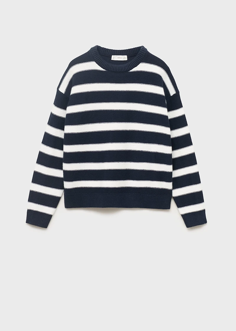 Knit striped sweater