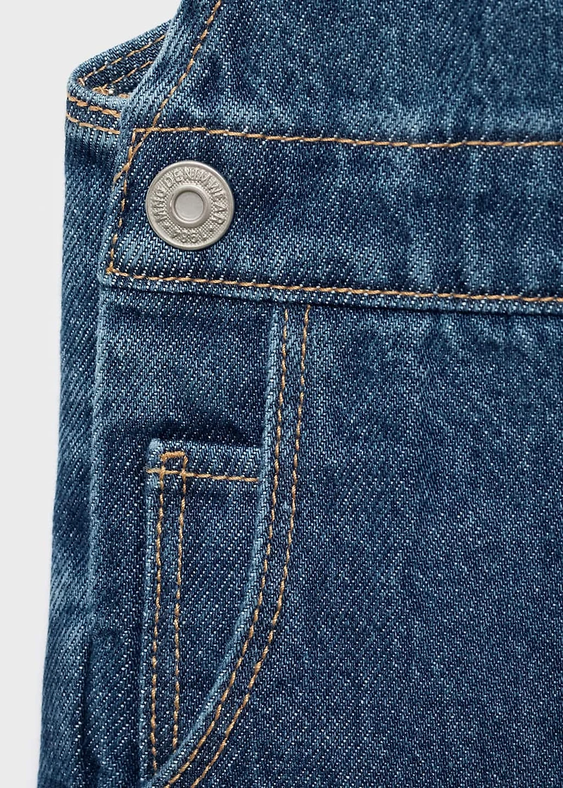 Denim cotton dungarees