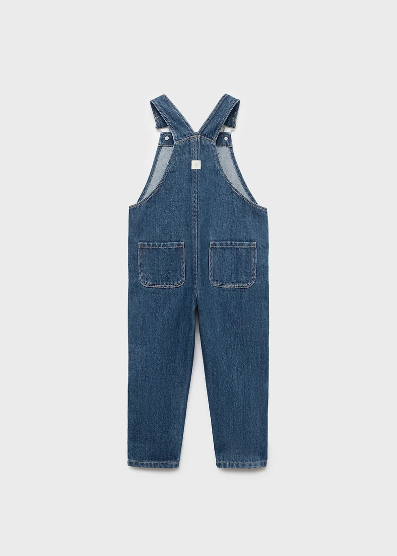 Denim cotton dungarees