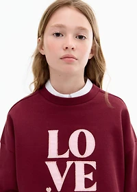 Love message sweatshirt