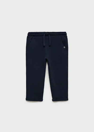 Cotton drawstring joggers