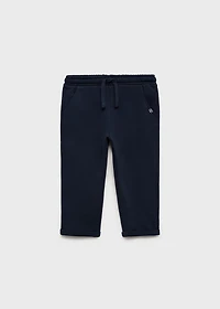 Cotton drawstring joggers