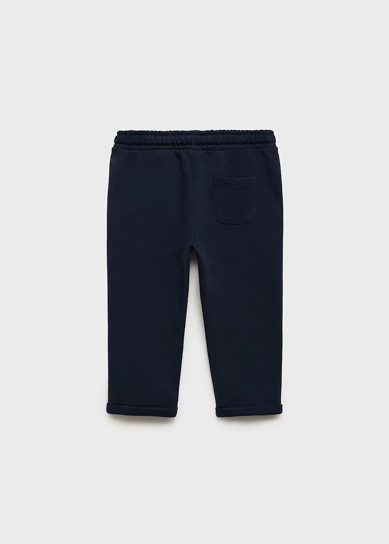 Cotton drawstring joggers