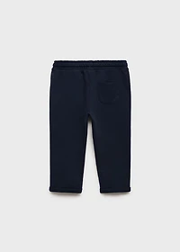 Cotton drawstring joggers