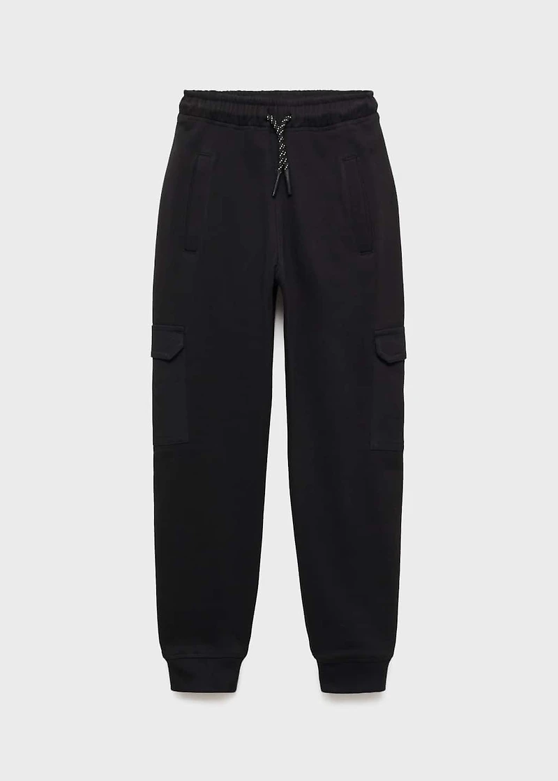 Cargo joggers with drawstring