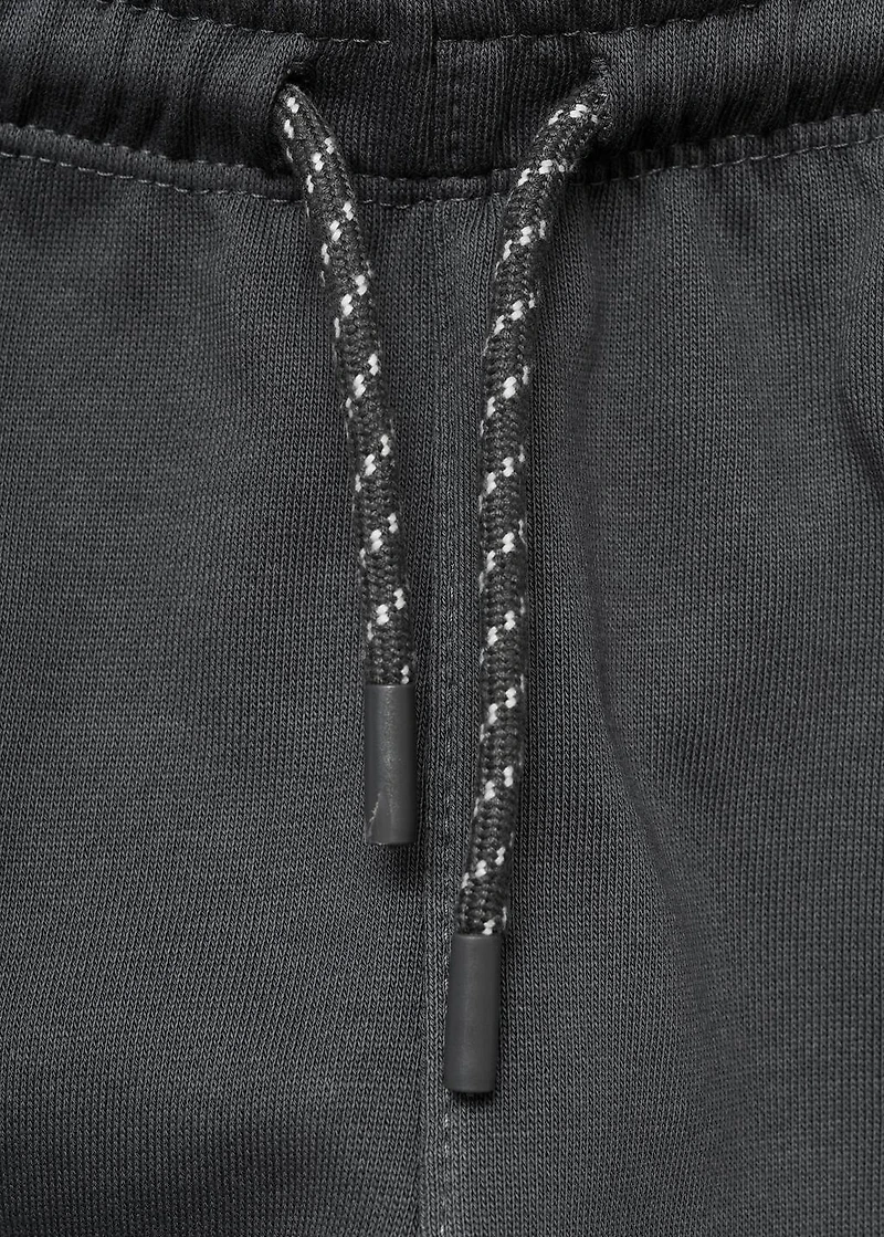 Cotton jogger-style trousers