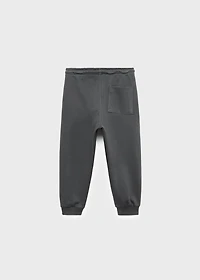 Cotton jogger-style trousers