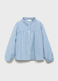 Striped cotton blouse
