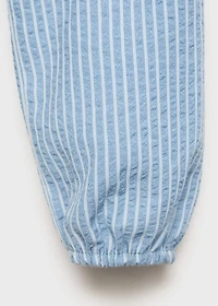 Striped cotton blouse