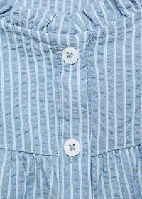 Striped cotton blouse
