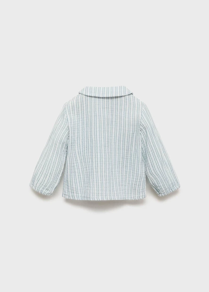 Stripe-print shirt