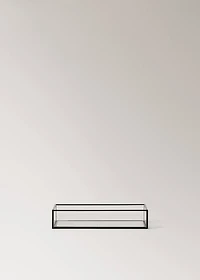 Small decorative tray with metal profile