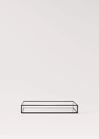 Medium decorative tray with metal profile
