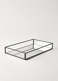 Medium decorative tray with metal profile