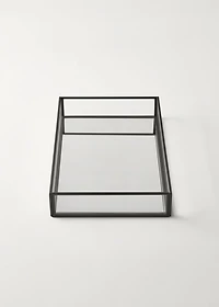 Medium decorative tray with metal profile