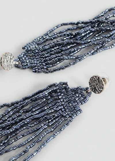 Long beaded earrings