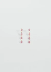 Stone hanging earrings