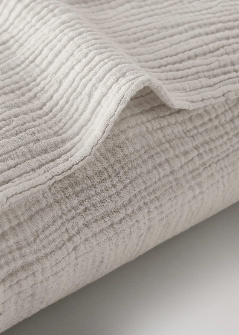 Two cotton chiffon pillowcases 60x60 cm