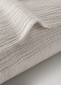 Two cotton chiffon pillowcases 60x60 cm