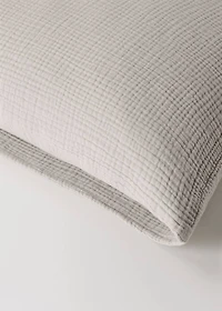 Two cotton chiffon pillowcases 60x60 cm