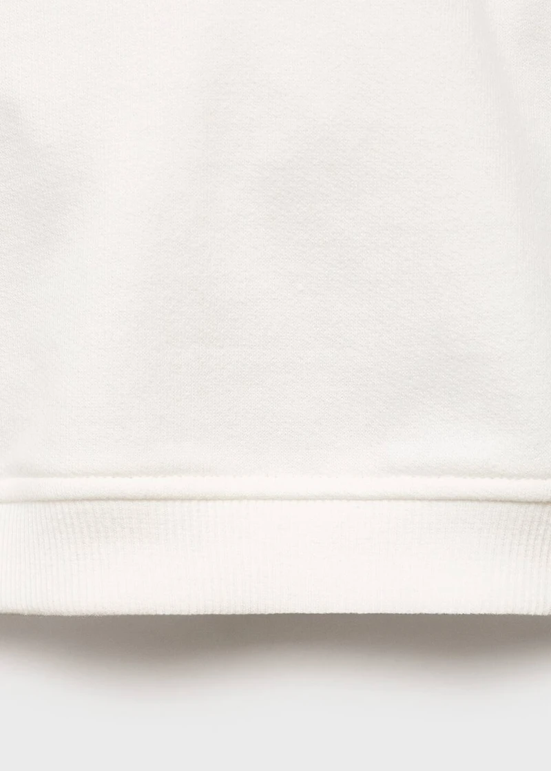 Sweatshirt with embroidered teddy bear