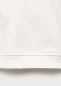 Sweatshirt with embroidered teddy bear