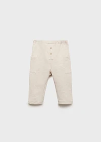 Cargo joggers with button detail