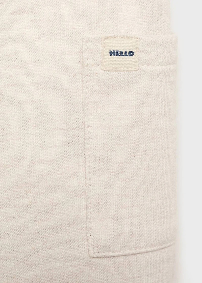 Cargo joggers with button detail