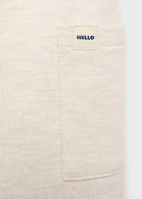 Cargo joggers with button detail