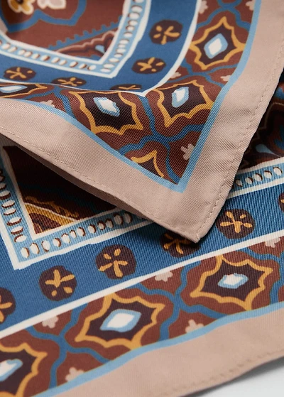 Paisley satin scarf