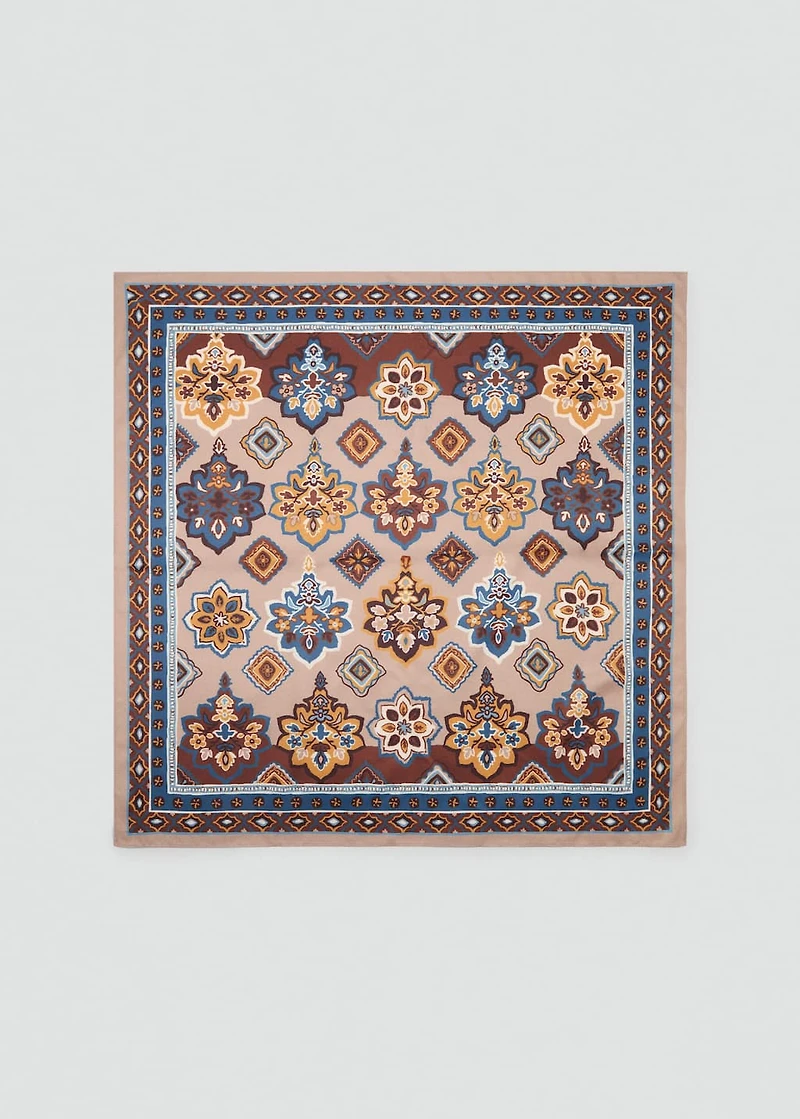 Paisley satin scarf