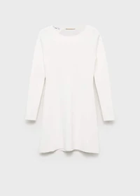 Open-back knitted dress