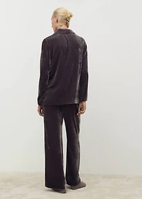 Silk velvet shirt