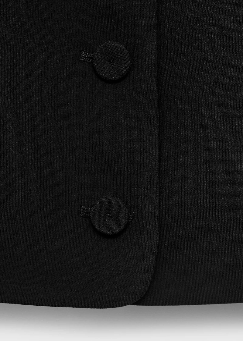 Suit vest with buttons