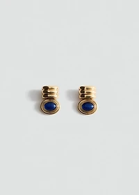 Combined-relief earrings