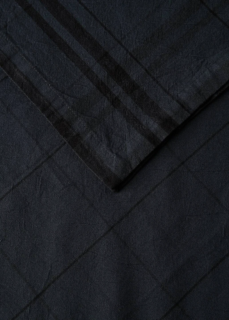 Overdyed cotton checked tablecloth for 2-4 diners