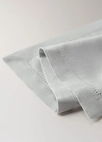 Cotton placemat with hemstitch