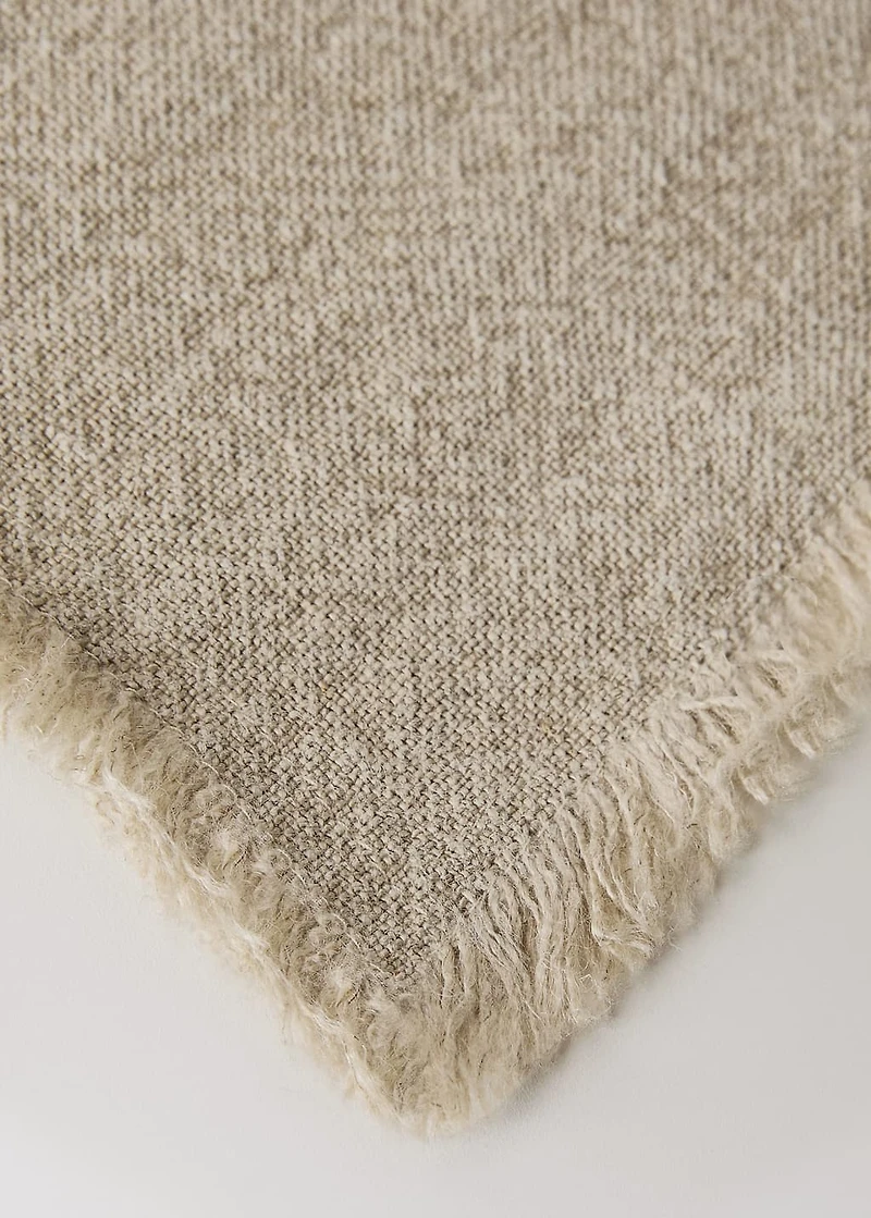 Linen placemat with tassels
