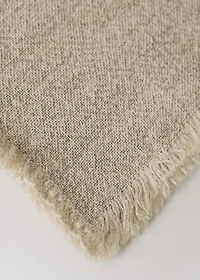 Linen placemat with tassels