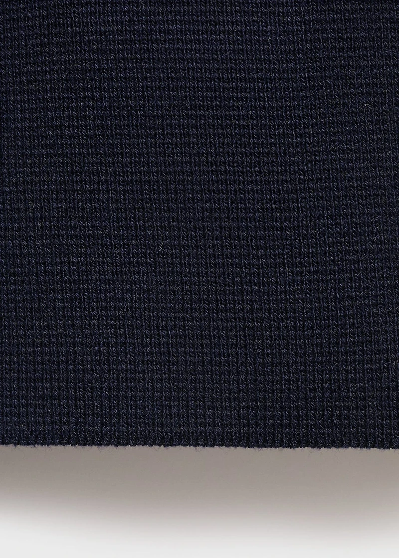 Fine-knit boat-neck sweater