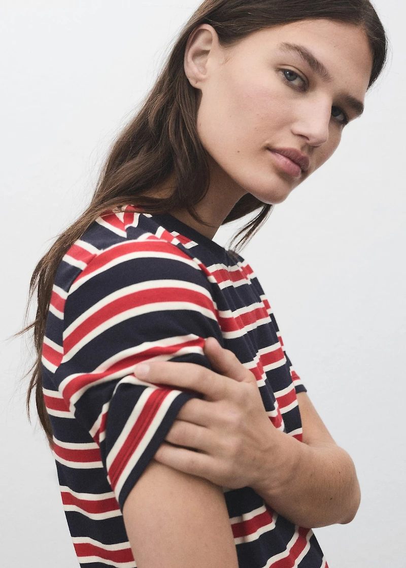 Striped cotton T-shirt