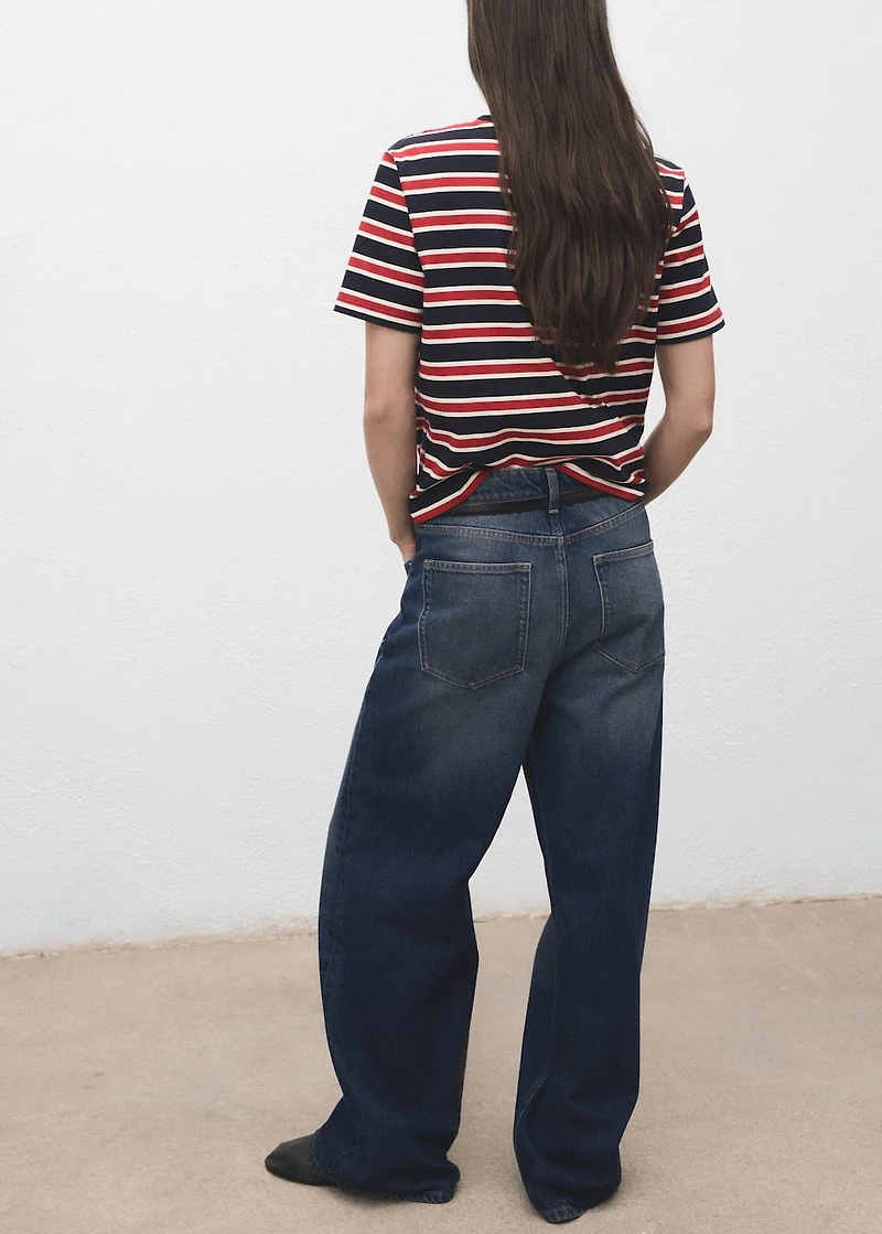 Striped cotton T-shirt