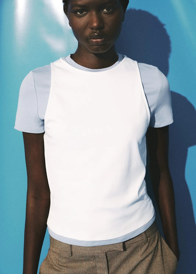 Double cotton t-shirt