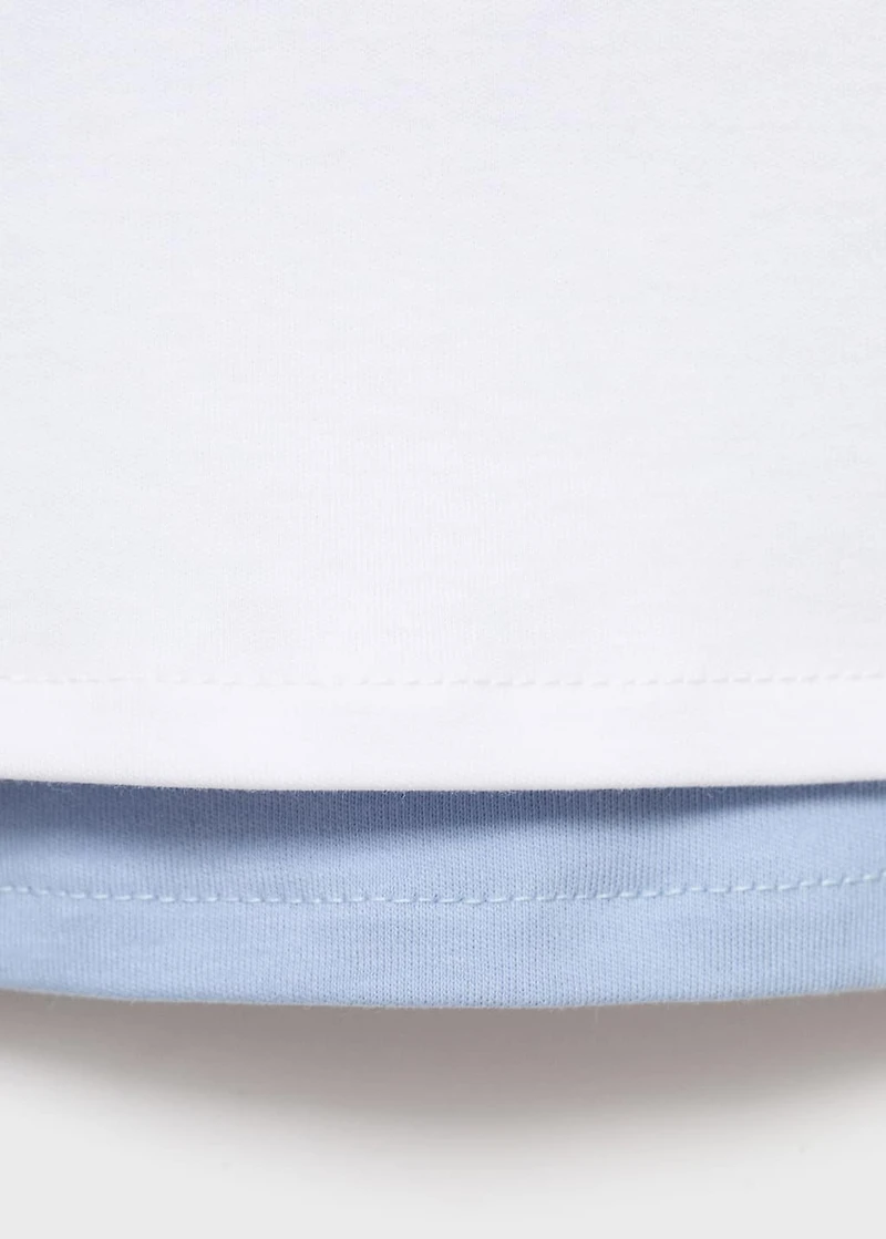 Double cotton t-shirt